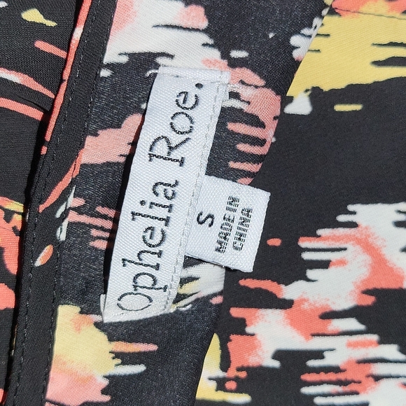 Ophelia Roe Multicolor Abstract Light Weight Tunic Tank Top S - Picture 4 of 7